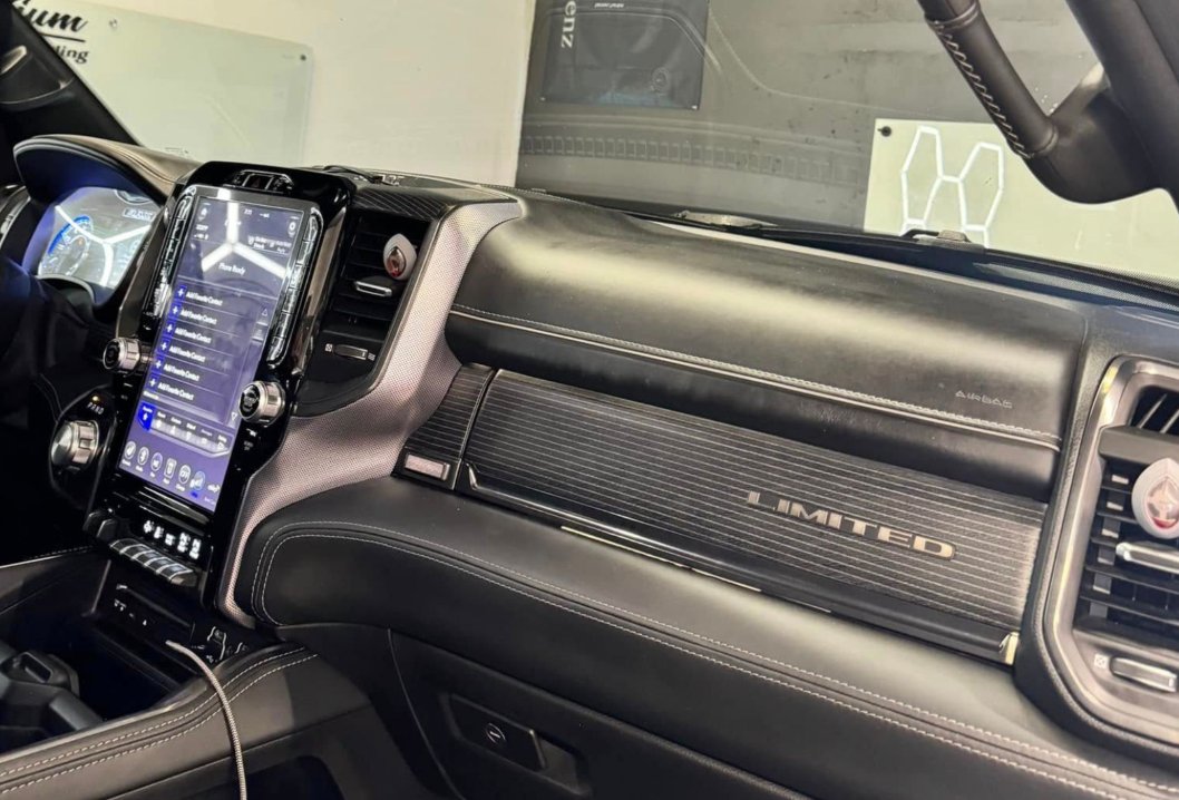 Premium interior detailing on a Ram Limited at Premium Auto Styling