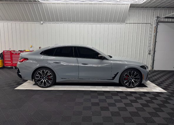 Gray BMW with full paint protection film installation at Premium Auto Styling
